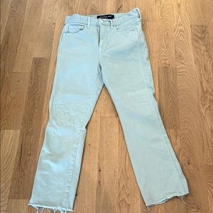 Veronica Beard Soft Blue Straight Leg Jeans